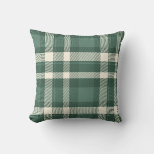 Almofada Xadrez Verde Clássica