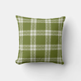 Almofada Xadrez Verde moderno de Tartan