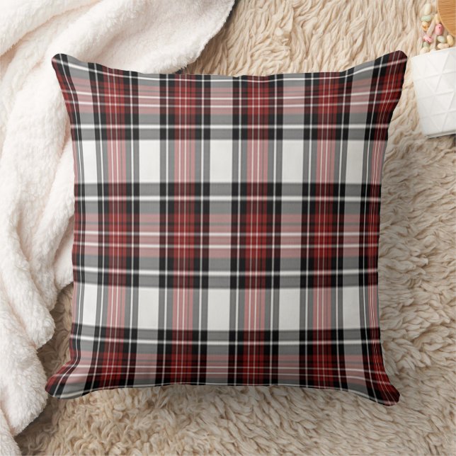 Almofada Xadrez Vermelha E Preta (Cobertor)