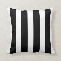 Almofada Xadrez Vertical Preto e Branco Chic