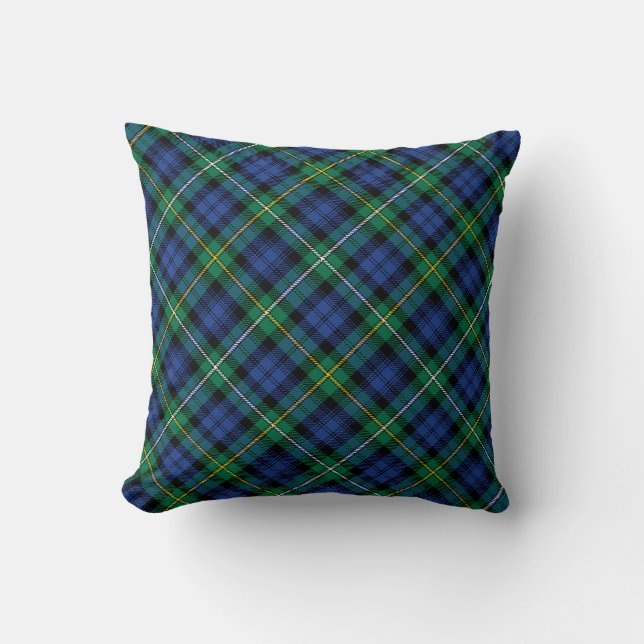Almofada Xadrezes Campbell Argyll Antigo Tartan (Frente)