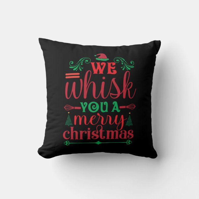Almofada Xmas Art, Nós Te Gritamos Um Feliz Natal (Frente)
