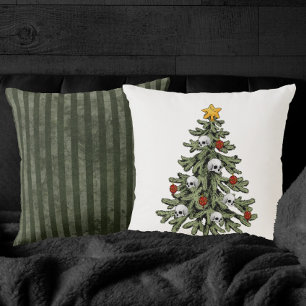 Almofada XMAS assustador Um Grunge De Árvore De Natal Mui