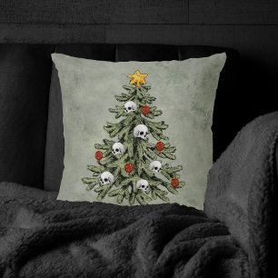Almofada XMAS assustador Um Grunge De Árvore De Natal Mui