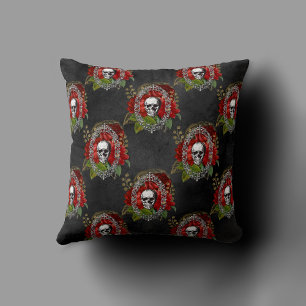 Almofada XMAS assustador Um Grunge De Árvore De Natal Mui