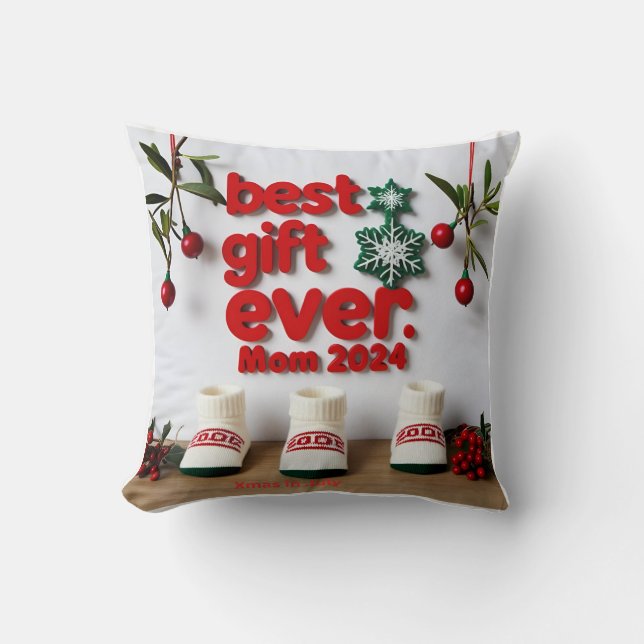 Almofada Xmas duplos em Travesseiro de julho (Frente)