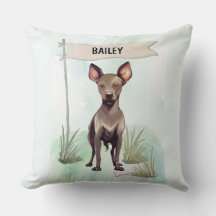 Xoloitzcuintli Aquarela Cachorro Personalizado