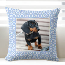 XOXO Pincelada Personalizada Foto de Cachorro Azul