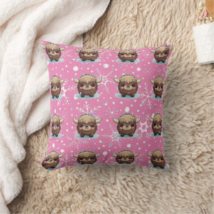 Almofada Yak Kawaii Impressão Roxo