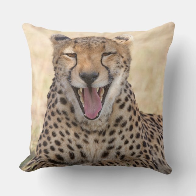 Almofada Yawning Cheetah (Frente)