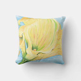 Almofada Yellow Calla Lily Travesseiro decorativo alegre