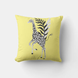 Almofada yellow wildlife friendship - Giraffe cushion