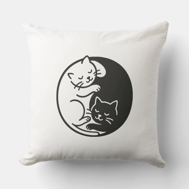 Almofada Yin Yang Cats (Frente)