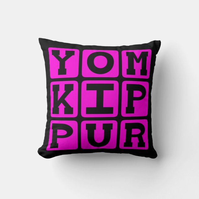 Almofada Yom Kipur, Dia do Perdão (Frente)