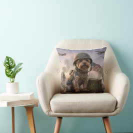 Almofada Yorkie Dog Edition | Special Forces Throw Pillow 