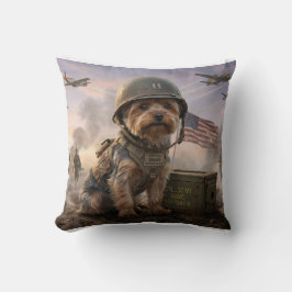 Almofada Yorkie Dog Edition | Special Forces Throw Pillow 