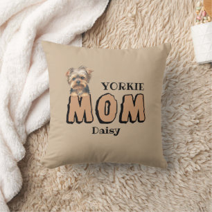 Almofada Yorkie Mãe Yorkshire Terrier Lover Nome personaliz