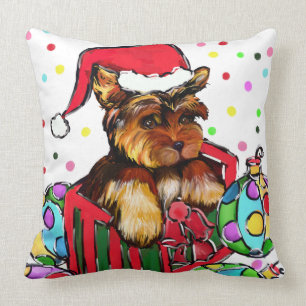 ALMOFADA YORKIES DE NATAL