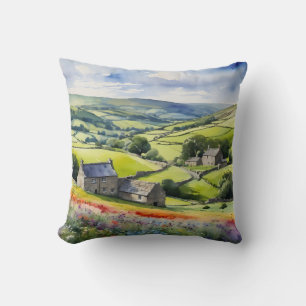Almofada "Yorkshire Meadowsong" Landscape Yorkshire Dales