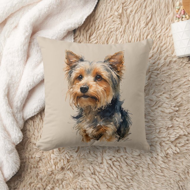 Almofada Yorkshire Terrier Dog Art Cushion (Cobertor)