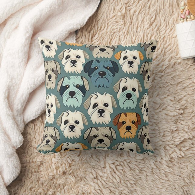 Almofada Yorkshire Terrier Pattern (Cobertor)