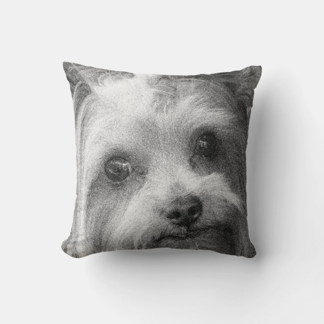 Almofada Yorkshire Terrier Yorkie - Sketch favorito (Frente)