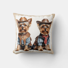 Almofada Yorkshire Terriers Vintage