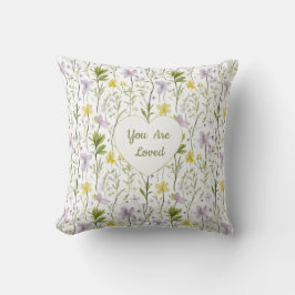 Almofada You Are Loved Floral Heart 