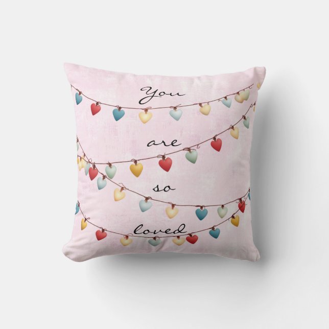 Almofada You Are So Loved Throw Pillow (Frente)