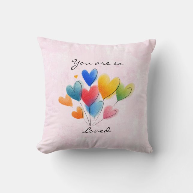Almofada You Are So Loved Throw Pillow (Frente)