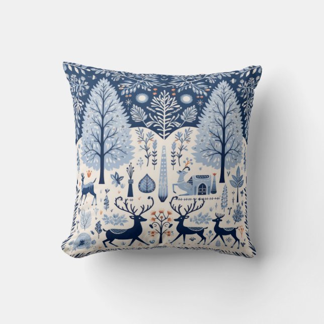 Almofada Yuletide Saudações (Frente)