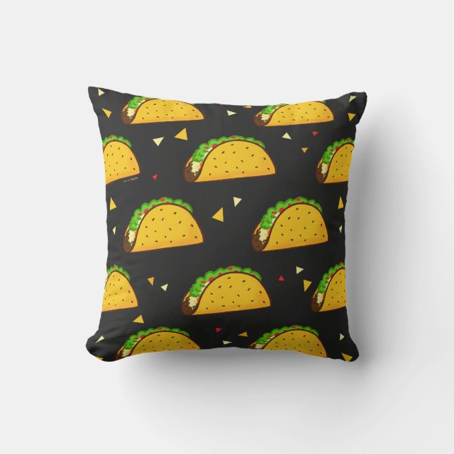 Almofada Yummy Taco Pattern (Frente)