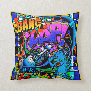 Almofada Zap o travesseiro decorativo estrangeiro azul