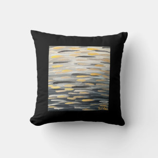 Almofada Zebra Brushstrokes em Travesseiro decorativo Negro