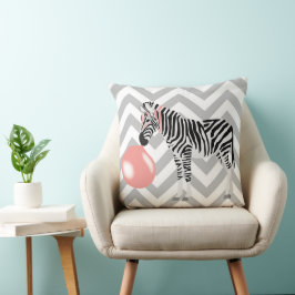 Almofada Zebra de Goma de Mascar Chiclete Fazendo Bolha