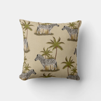 Almofada Zebra Elegance: Um toque de áfrica 16" x 16"