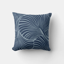 Almofada Zebra Fan Palm Havaiano Azul Tropical