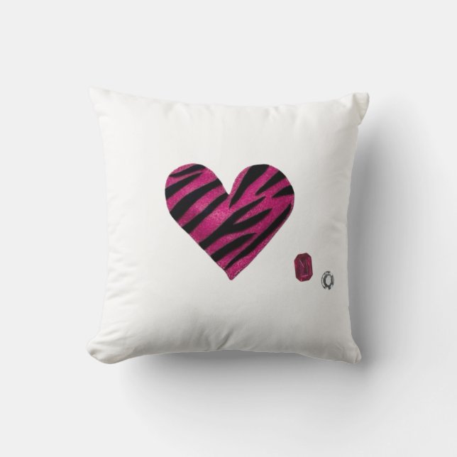 Almofada Zebra-heart (Frente)
