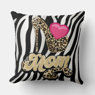 Almofada Zebra Imprima o Travesseiro da mãe/ Inverta o Rosa
