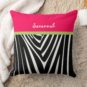 Almofada Zebra Melon Hot Pink Personalize Na moda