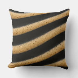 Almofada Zebra-striped espresso foam texture 