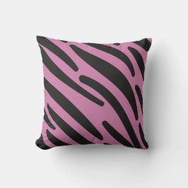 Almofada Zebra Stripes Pink Black Selvagem