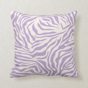 Almofada Zebra Stripes Púrpura Roxo Impressão Animal Selv