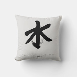Almofada Zen Citação: Sabedoria e Meditação