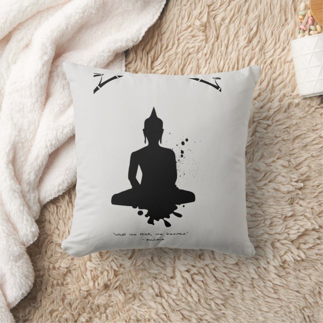 Almofada Zen Citação: Sabedoria e Meditação (Cobertor)