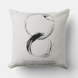 Almofada Zen Citação: Sabedoria e Meditação