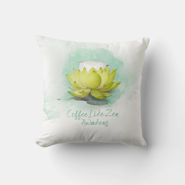 Almofada Zen de café (Frente)