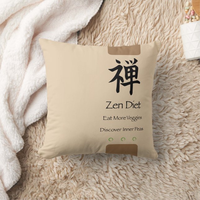 Almofada Zen Diet Come Mais Vegggens Do Que BG (Cobertor)