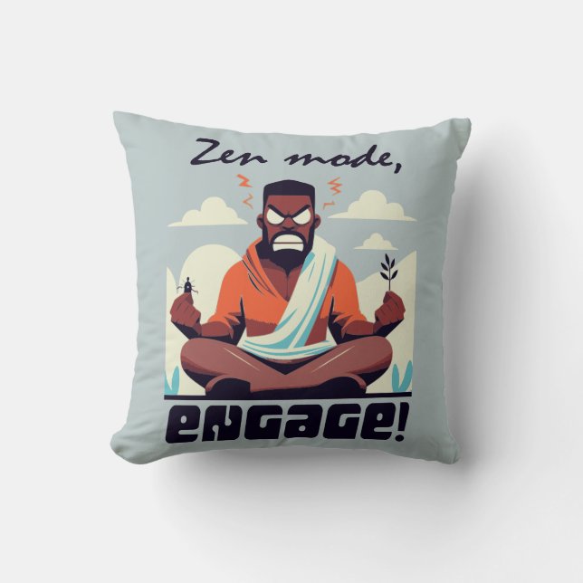 Almofada Zen Mode, Engage! ⚡ Adultação é uma falha (Frente)