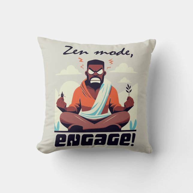 Almofada Zen Mode, Engage! ⚡ Adultação é uma falha (Frente)